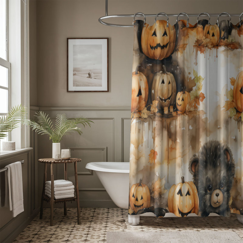 Eerie Season - Rideau de douche Premium, H 74 po x l 71 po
