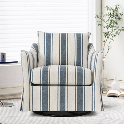 Moody Slipcover Swivel Armchair