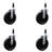 Phenolic Wheel Swivel 7/8 Inch Expanding Stem Caster Set SCC