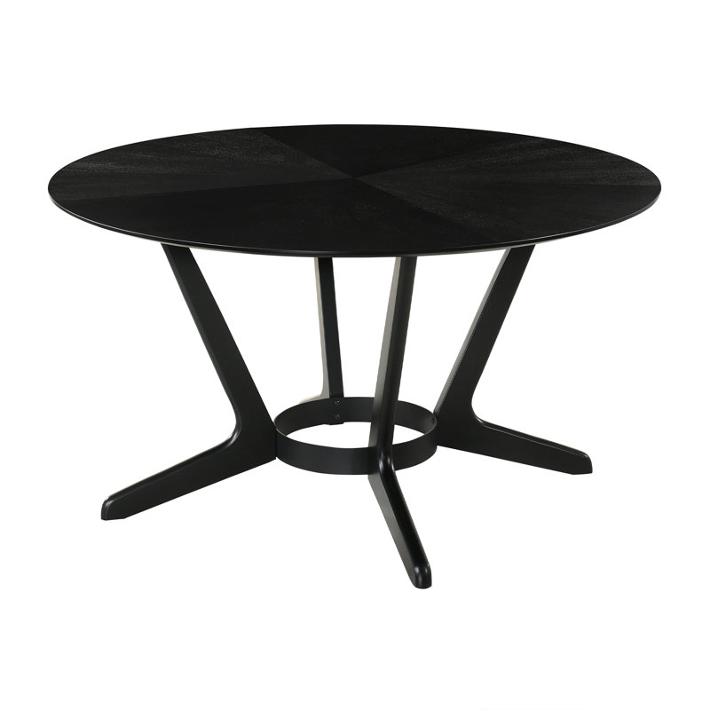 Table de salle à manger 54 po Jeyhan, Noir