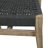 Wood Outdoor Dining Chair with Woven Seat and Back
