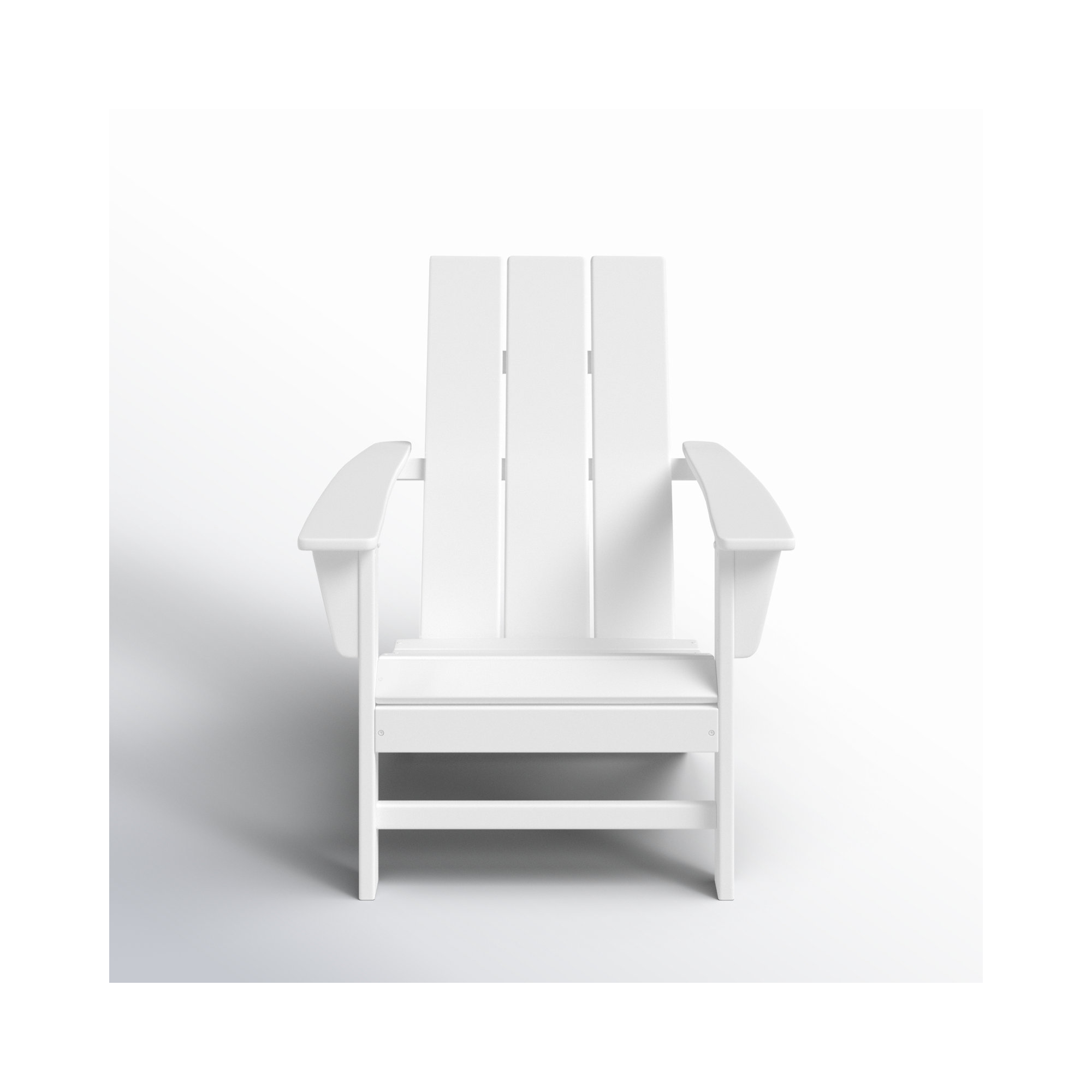 POLYWOOD Modern Adirondack Chair, White