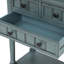 Console étroite, canapé mince avec trois tiroirs de rangement et une tablette inférieure pour le salon, assemblage facile (bleu marine)-2142973261