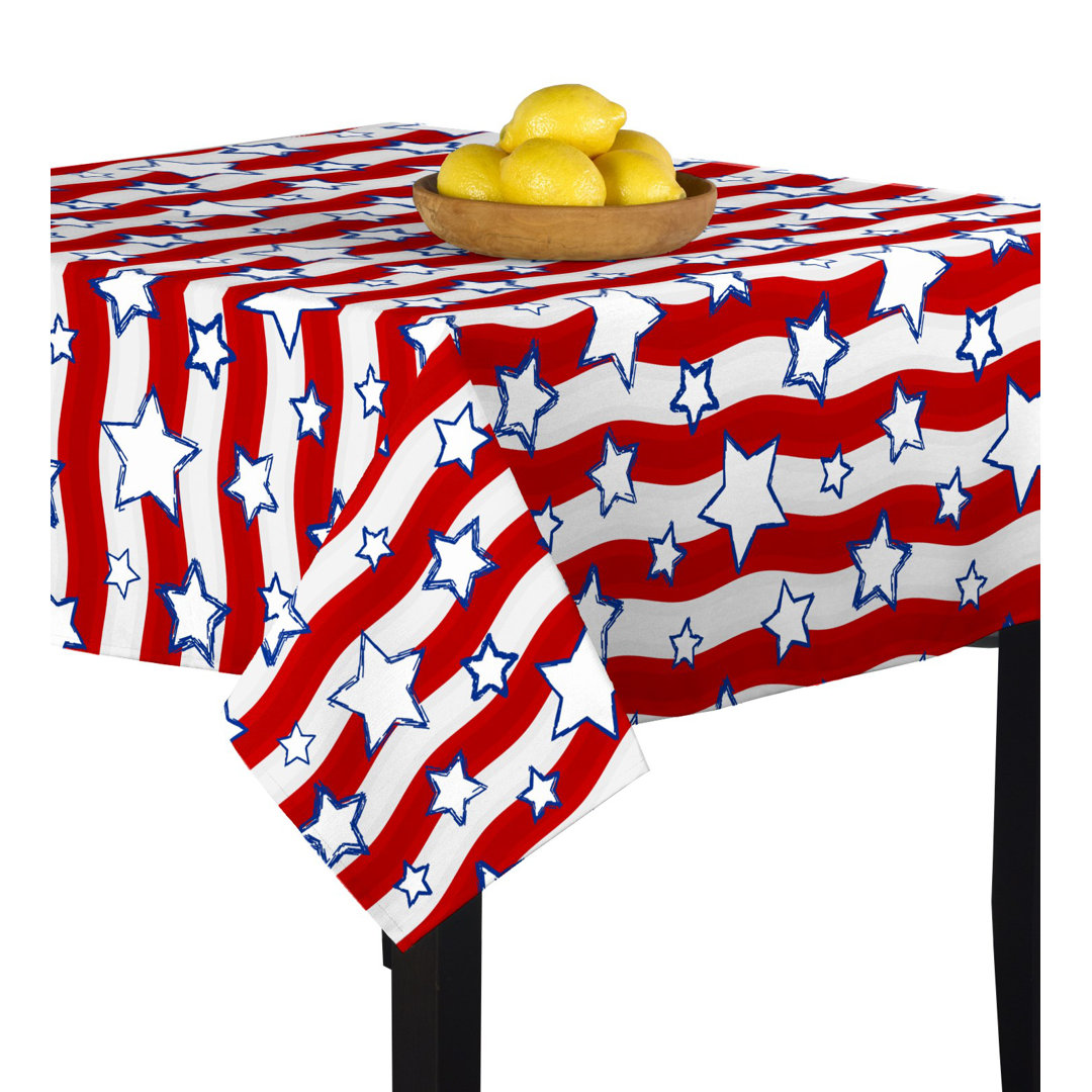 Atelier Wavy Stars Stripes Tablecloth East Urban Home 