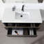 Dalvyn 48 po L x 20 po P 2 tiroirs Meuble-lavabo autoportant avec évier simple et Comptoir en Quartz blanc