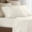 Ensemble de draps en satin de coton 4 pièces ivoire-118618531-118618535