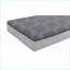 Matelas | Matelas très grand hybride 12 po avec housse de protection en cascade douce | Mousse + ressort | Gris ardoise-456186072