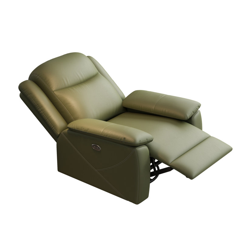Rocker Recliner Chair with USB Charging Port, 360° Swivel Recliner Sofa, Oversized Electric Reclining Sofa for Adults, nursing chair with Overstuffed Cushion and Back( GREEN)