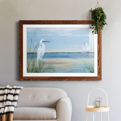 Summer Heron - peinture encadrée