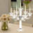 11.4'' H Crystal Tabletop Candelabra