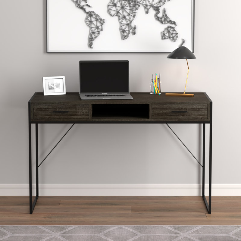 Ametra Writing Desk, Gray Taupe