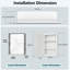 Rectangular Beveled Frameless Mirror Cabinet, Wall Mounted Cabinet For Bathroom Toilet Kitchen,Recess Or Surface Mount Installation-1062961582