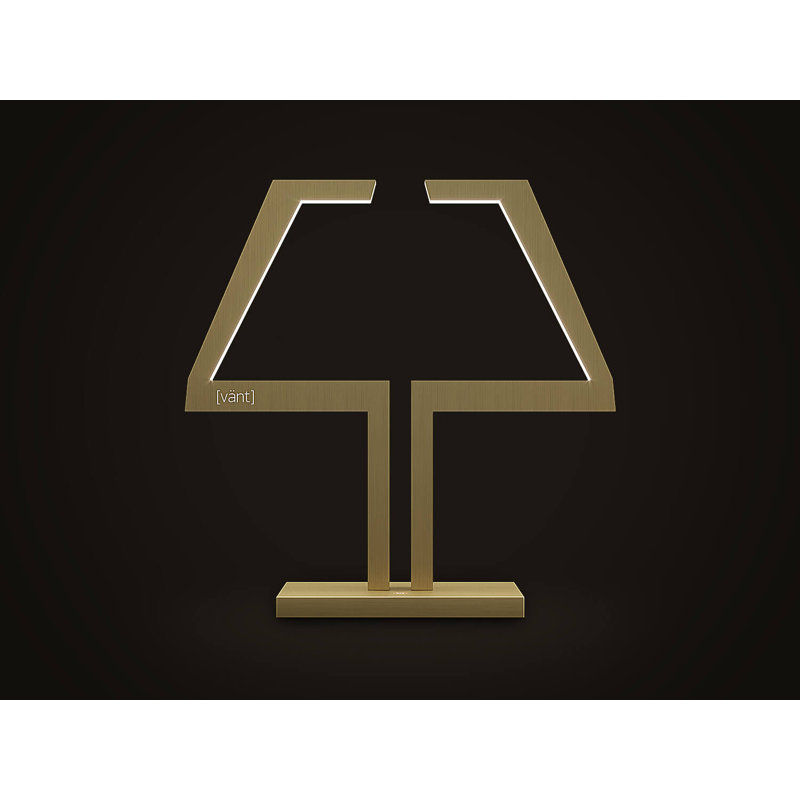 Metal USB Table Lamp, Brass 