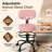 Adjustable Drafting Chair with Back Support Rolling Swivel Stool-613417632-613397749