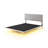 Queen Size Floating Style Upholstered Bed with Sensor Light-1173555450