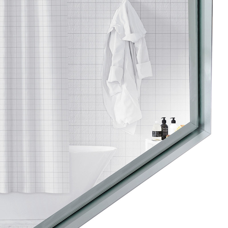 Miroir de salle de bain 40x30inch, Argent argent, 39,76 po x 29,92 po