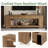 63" Solid Wood TV Stand For Tvs Up To 75 Inch