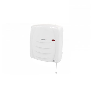 2000 Watt Wall Mounted Electric Fan Heater with Runback Timer