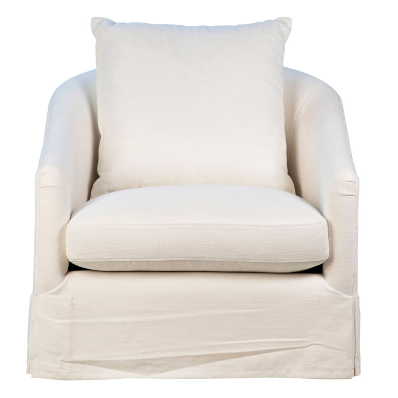 Chaise d'appoint en lin avoine Laura
