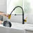 Pull Down Sprayer Stainless Steel Modern Kitchen Faucet For Easy Cleanup