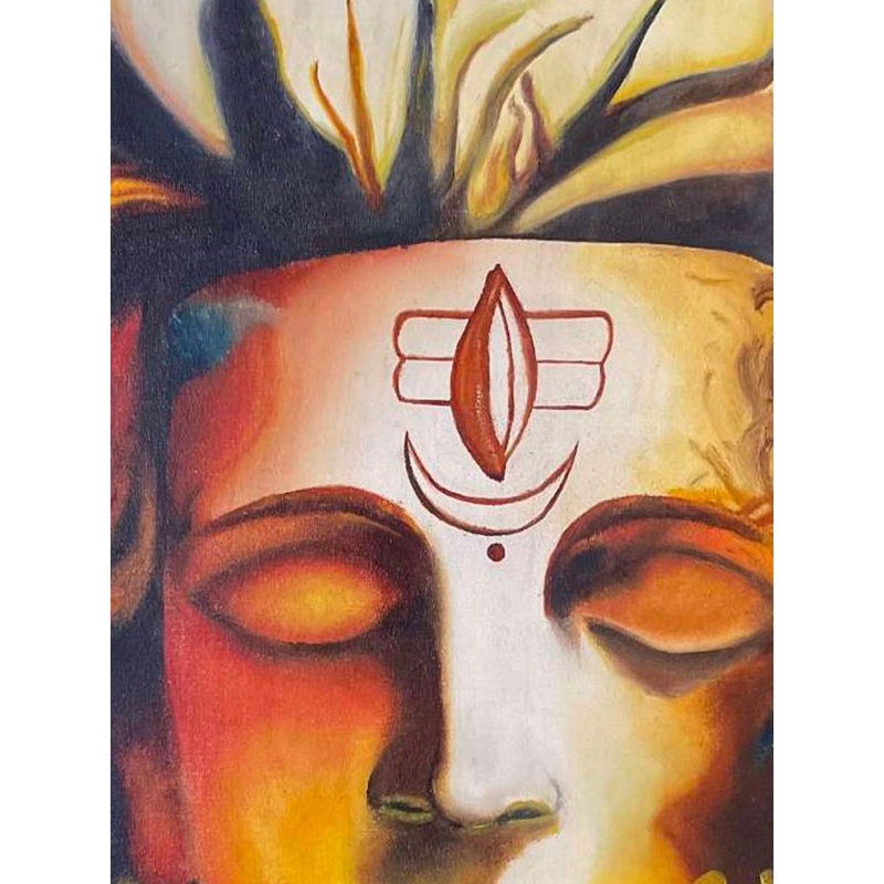 Méditation Shiva | Huile sur toile | Par Anshika Agrawal