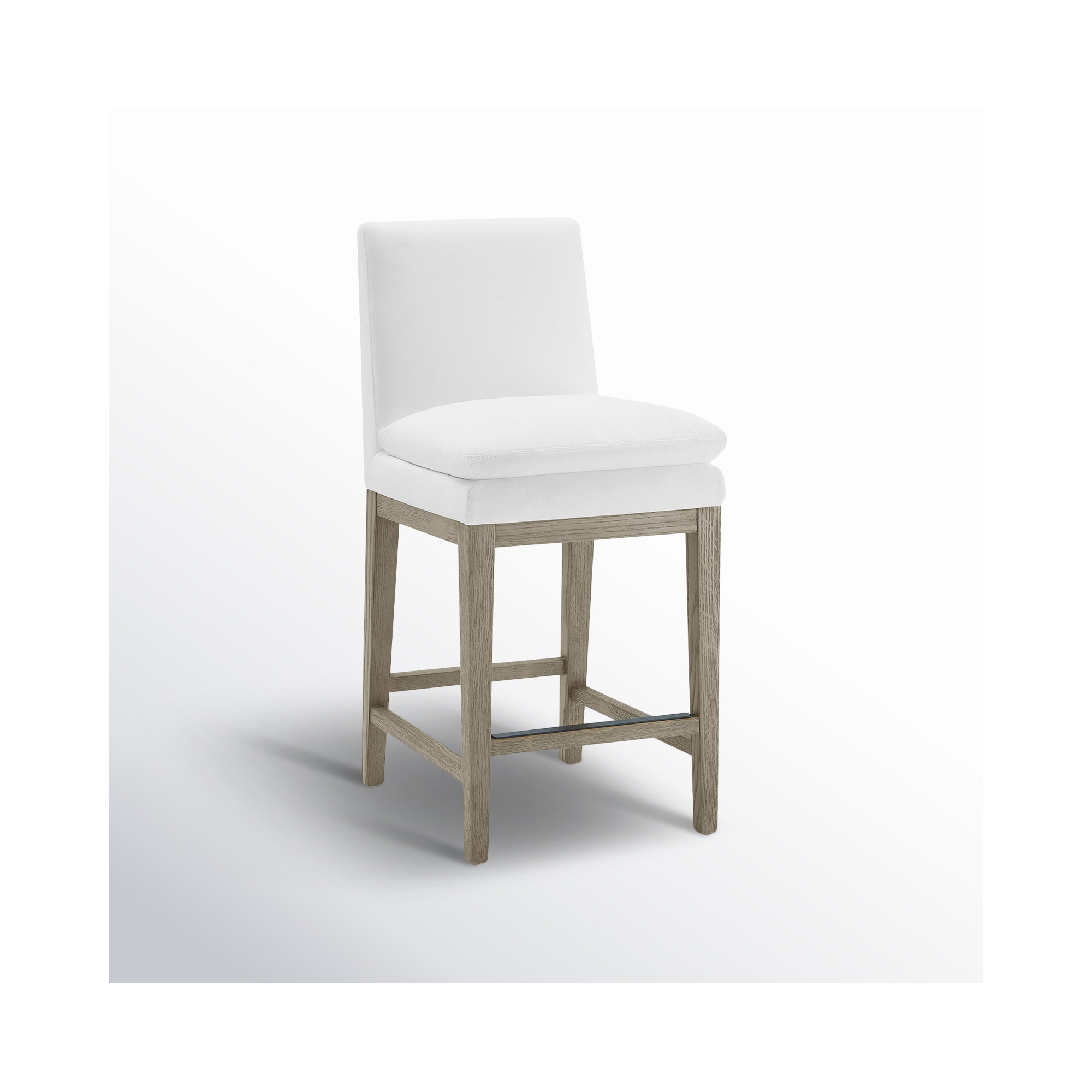 Bethea Upholstered Counter Stool, Prestige Pearl Tweed