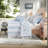 Blue Twin Twin XL Bedding Sets, Microfiber Ruffle Comforter, Toile Bedroom