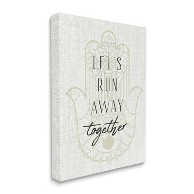 "Runaway Together Quote" par Daphne Polselli, impression d'inspiration marocaine - impression