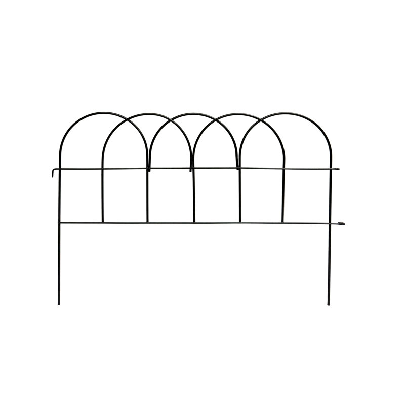 Bordure ronde - Ensemble de 3 bordures de jardin en acier fabriquées à la main