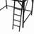 Loft Bed With Ladder, Metal Loft Bed With Storage Shelves, High Loft Bed