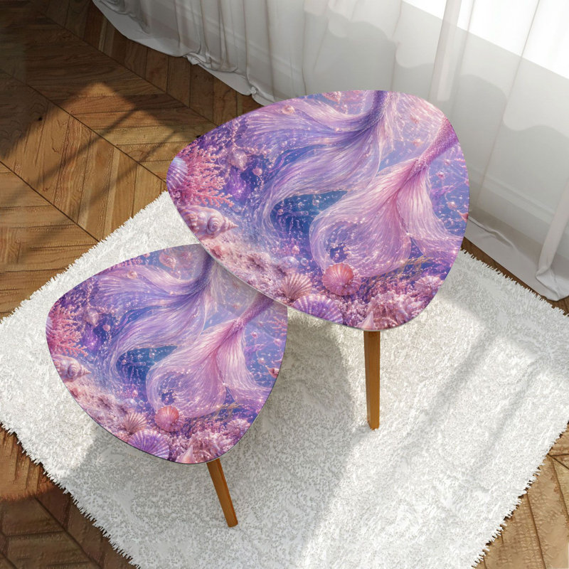 Ensemble de 2 tables gigognes Triangle Nesting