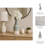 Decorative Ceramic Table Vase for Home Decor - Elegant Flower Vase Accent for Living Room, Shelf, and Entryway Styling - Blue & White-1210797505