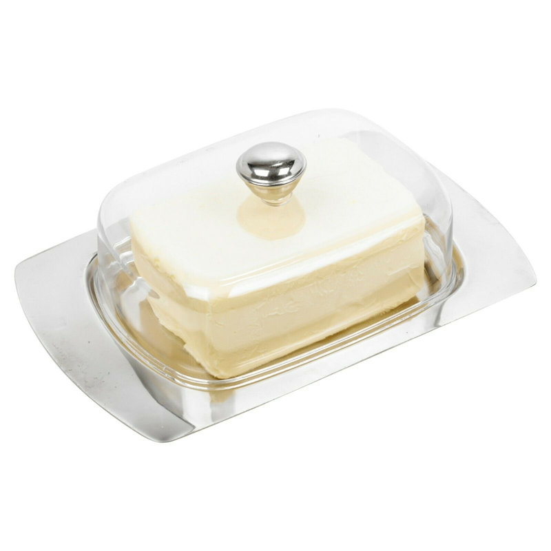 Pasabahce Stainless Steel Butter Dish