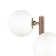 Lampe sur pied Kristy - noyer naturel