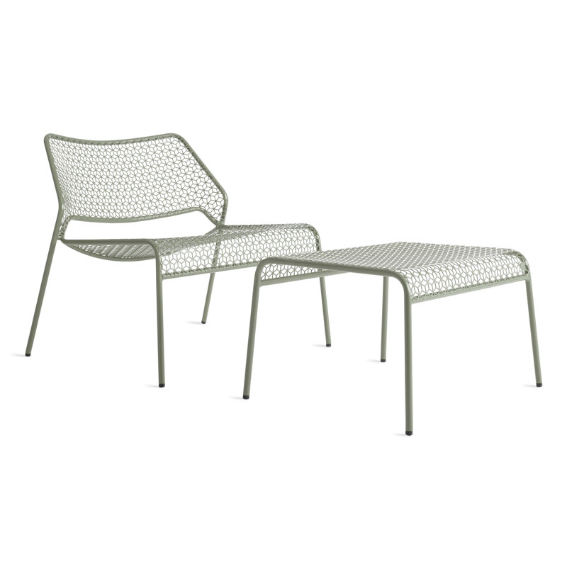 Hot Mesh Lounge Chair, Gray Green