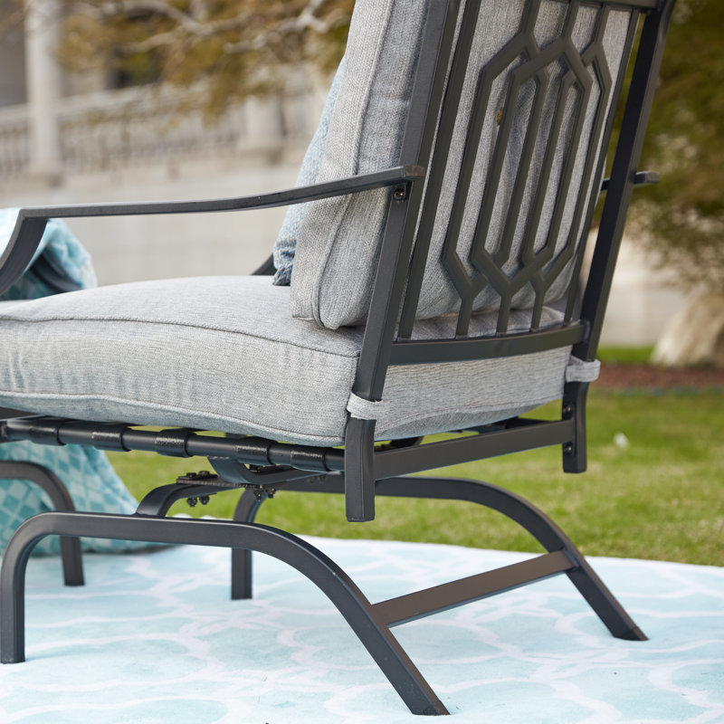 Siemens Powder Coated Steel Outdoor Chair, Gray