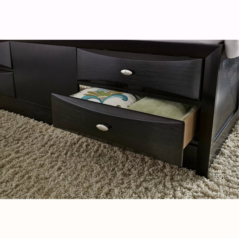LIT DE LIT NOIR LUCILLE, 55.91" H x 78.62" W x 92.79" D, Black