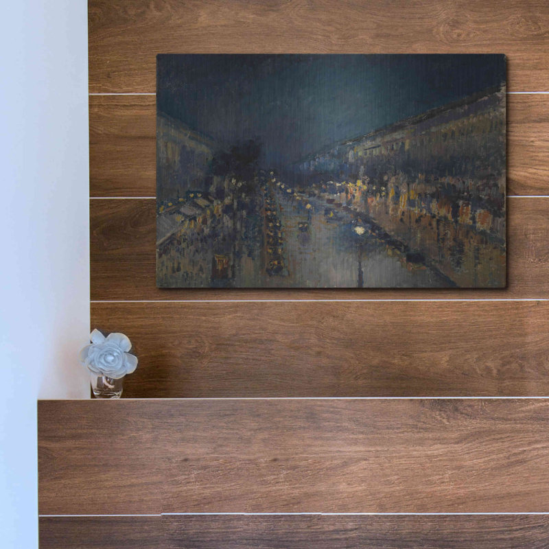 "Boulevard Montmartre la nuit, 1897" par MASTERS, H 12 po x l 16 po
