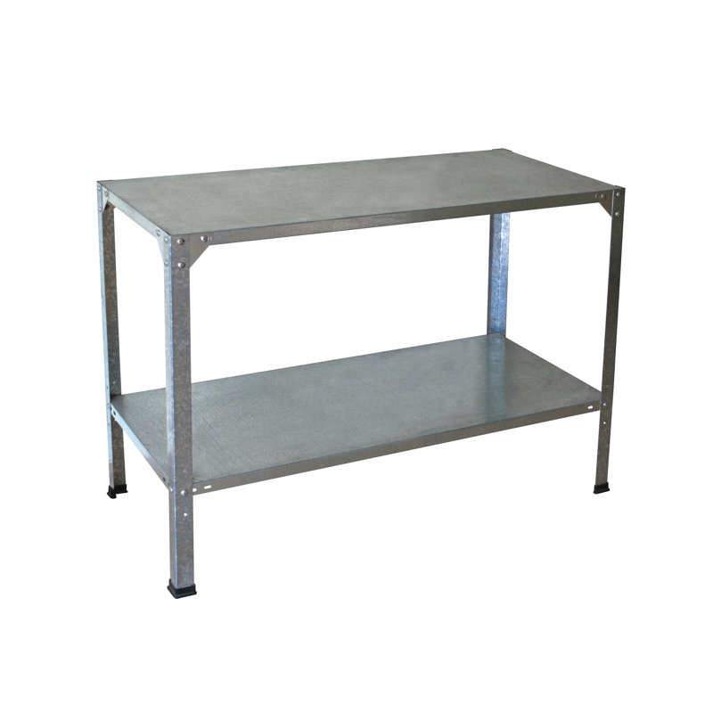 Palram - Canopia Galvanized Steel 44.8" W x 19.6" D x 31.4" H Potting Bench
