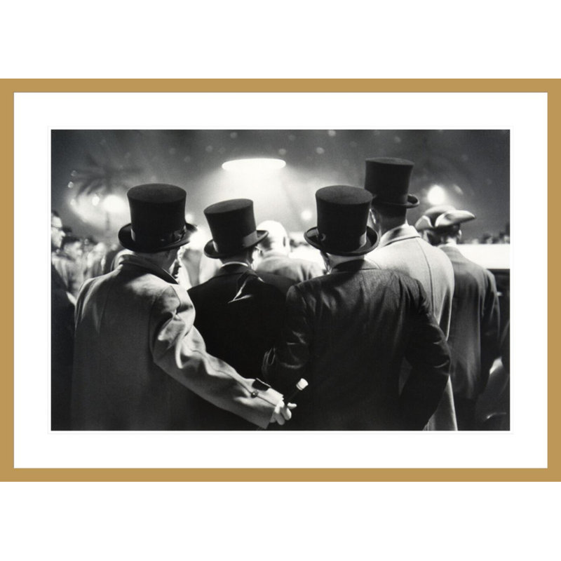 Autorama Top Hats by Dan Weiner -Framed Giclee Print, 29.83" H x 41.5" W