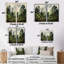 Forêt de pins - décoration murale traditionnelle verte-1351965471-1351965470-1351965467