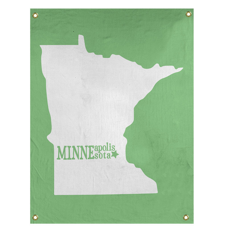 Tapisserie murale minnesota minneapolis, H 36 po x l 26 po, Vert