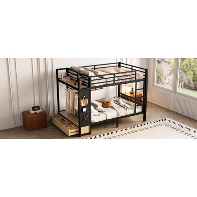 Full Over Full Size Metal Bunk Bed