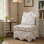 Fauteuil d'appoint rembourré Colette à dossier festonné-871667541