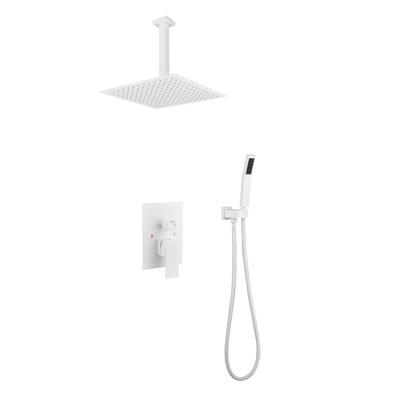 Système de pomme de douche 16 po, Blanc