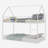 Metal Twin Over Twin Bunk Bed/ Heavy-Duty Sturdy Metal/ Noise Reduced/ Safety Guardrail/No Box Spring Needed,White