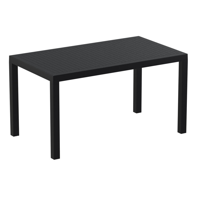 Outdoor Dining Table , in. W 31.5'' in. D, Black, 55 Inch