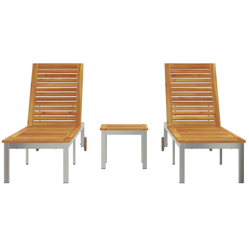 vidaXL Lounger Sun Outdoor Garden Chair Adjustable Patio