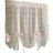 Rod Pocket Bowknot Tie Up Kitchen Curtain Floral Balloon Lace Sheer Curtain Tiers For Small Cafe Windows Light Filtering Ruffled Voile Window Valance For Wedding 1 Panel-294795137