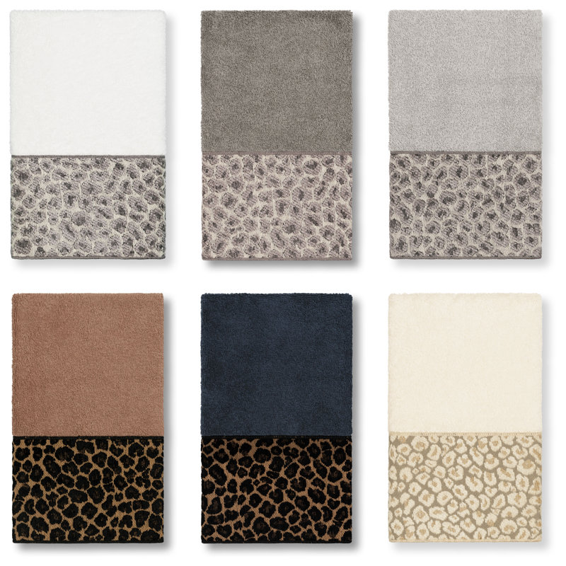 Débarbouillette en coton turc Spots, Crème